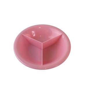 American Girl Bitty Baby Doll Divided Bowl 4.5" Pink 3-Section Toy 3202TPT